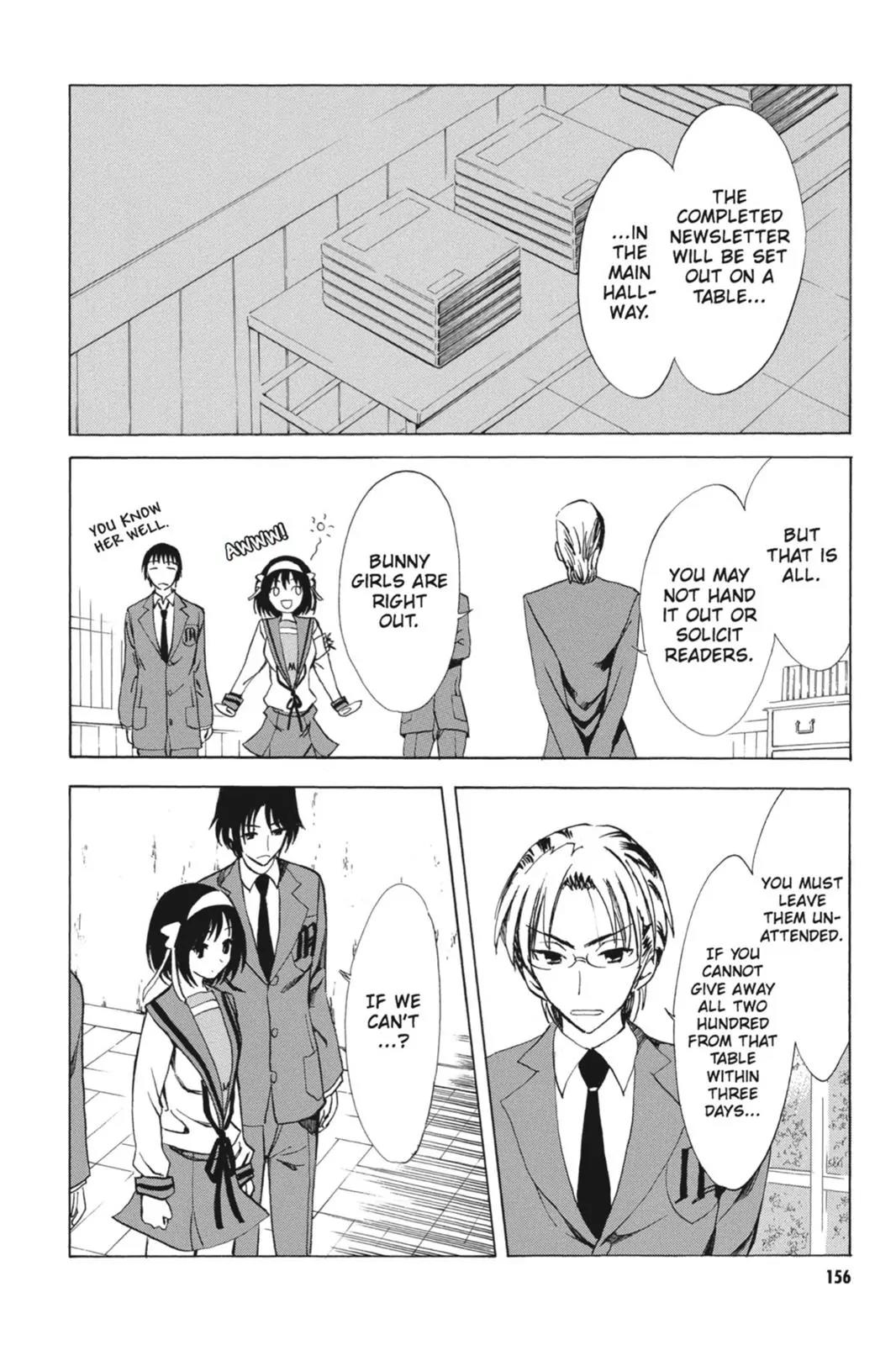 Suzumiya Haruhi no Yuuutsu Chapter 64 page 14 - Chapter 64: Editor in Chief★Full Speed Ahead! II