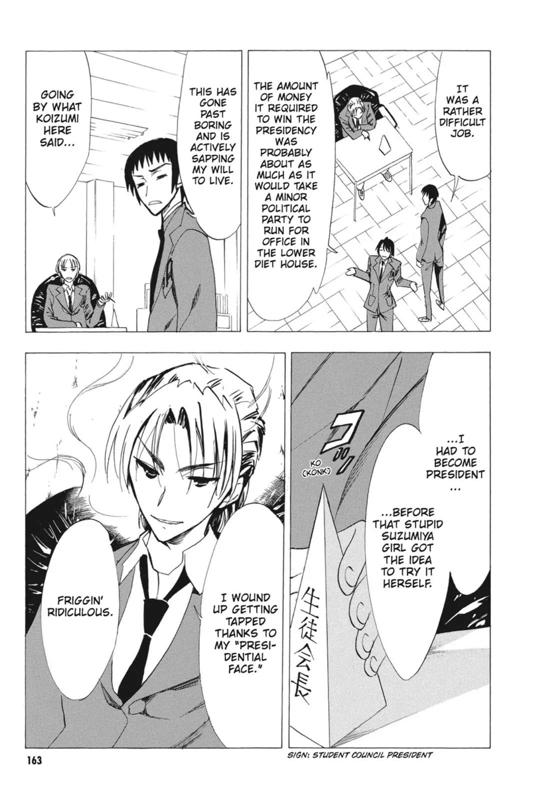 Suzumiya Haruhi no Yuuutsu Chapter 64 page 21 - Chapter 64: Editor in Chief★Full Speed Ahead! II