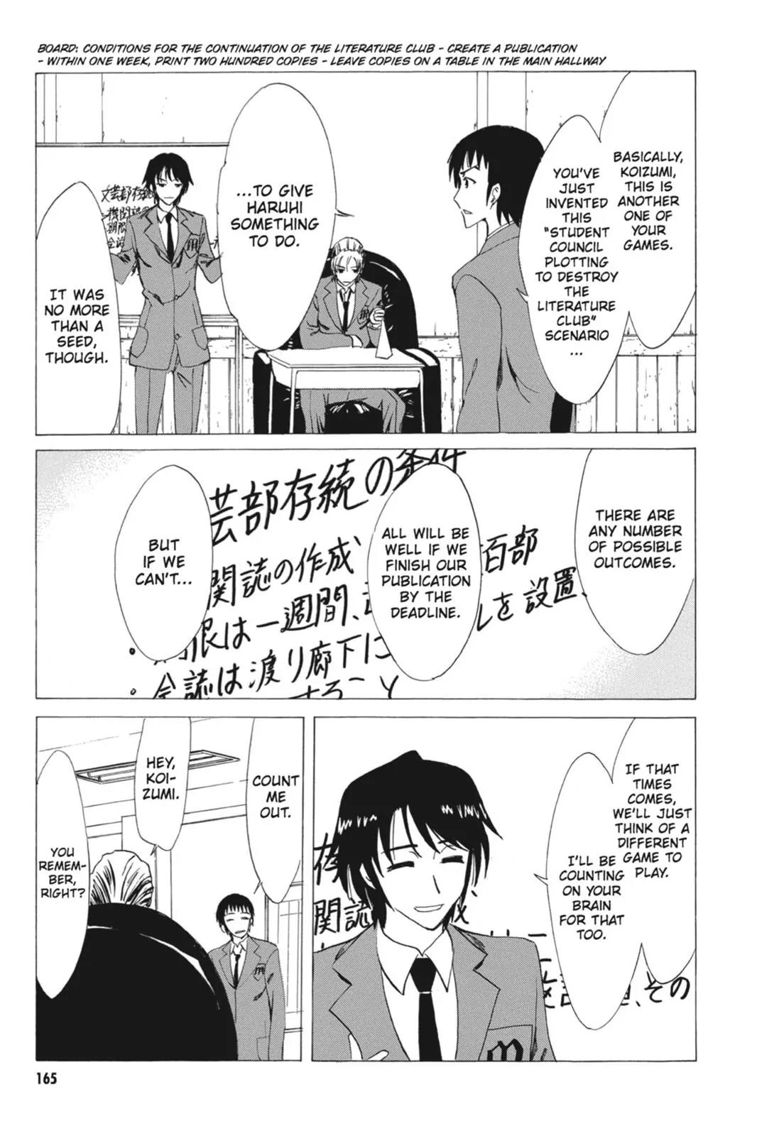 Suzumiya Haruhi no Yuuutsu Chapter 64 page 23 - Chapter 64: Editor in Chief★Full Speed Ahead! II