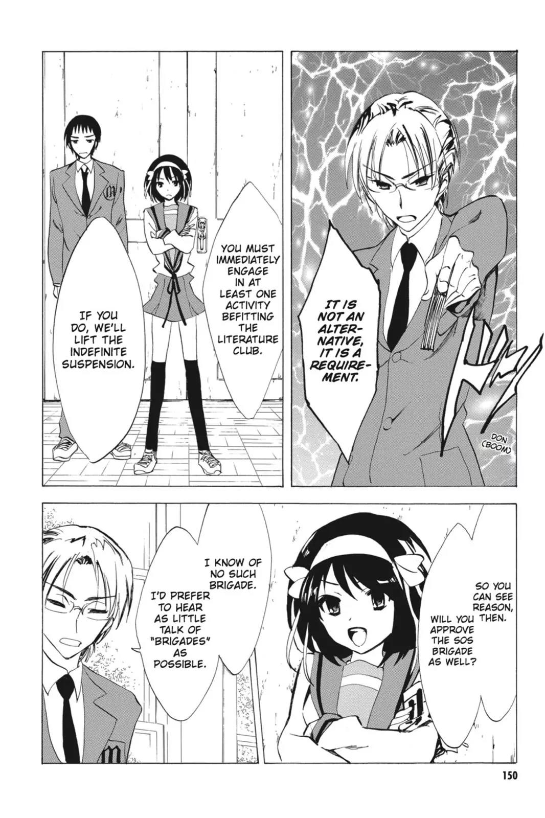 Suzumiya Haruhi no Yuuutsu Chapter 64 page 8 - Chapter 64: Editor in Chief★Full Speed Ahead! II
