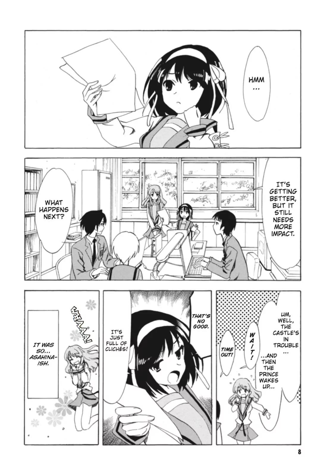 Suzumiya Haruhi no Yuuutsu Chapter 65 page 10 - Chapter 65: Editor in Chief★Full Speed Ahead! III