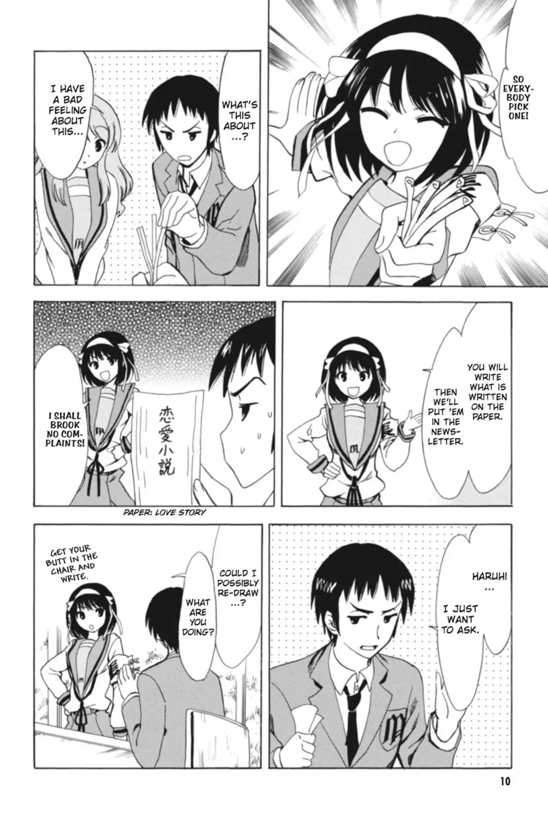 Suzumiya Haruhi no Yuuutsu Chapter 65 page 12 - Chapter 65: Editor in Chief★Full Speed Ahead! III