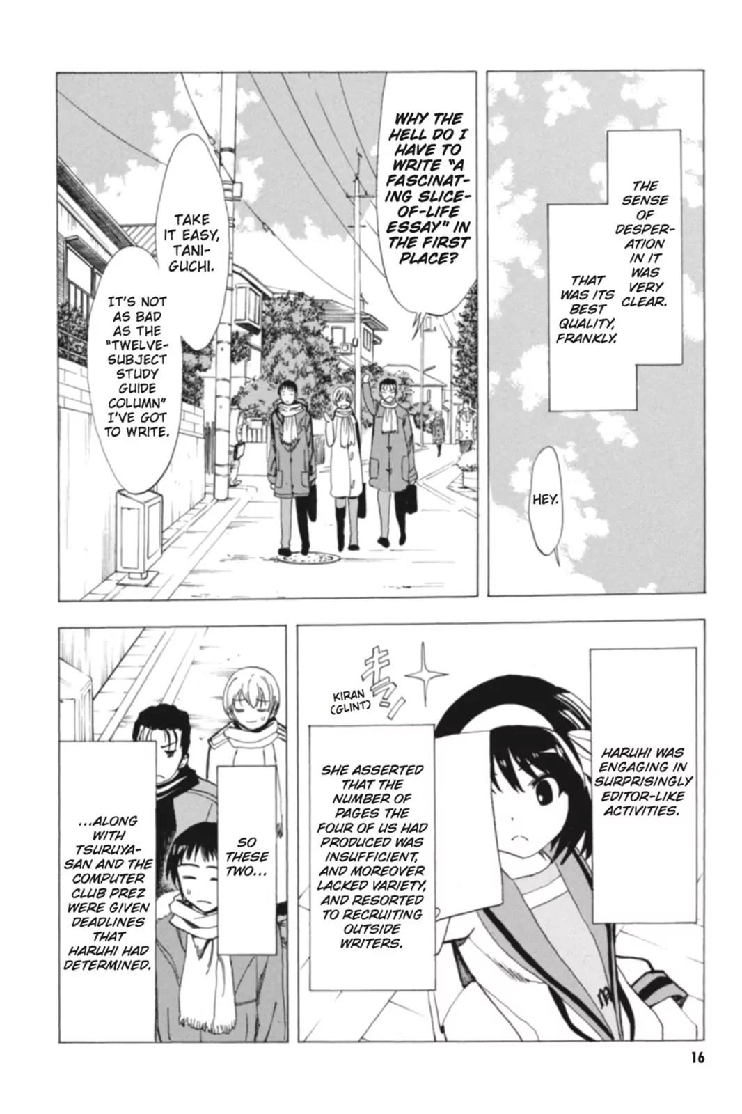 Suzumiya Haruhi no Yuuutsu Chapter 65 page 18 - Chapter 65: Editor in Chief★Full Speed Ahead! III
