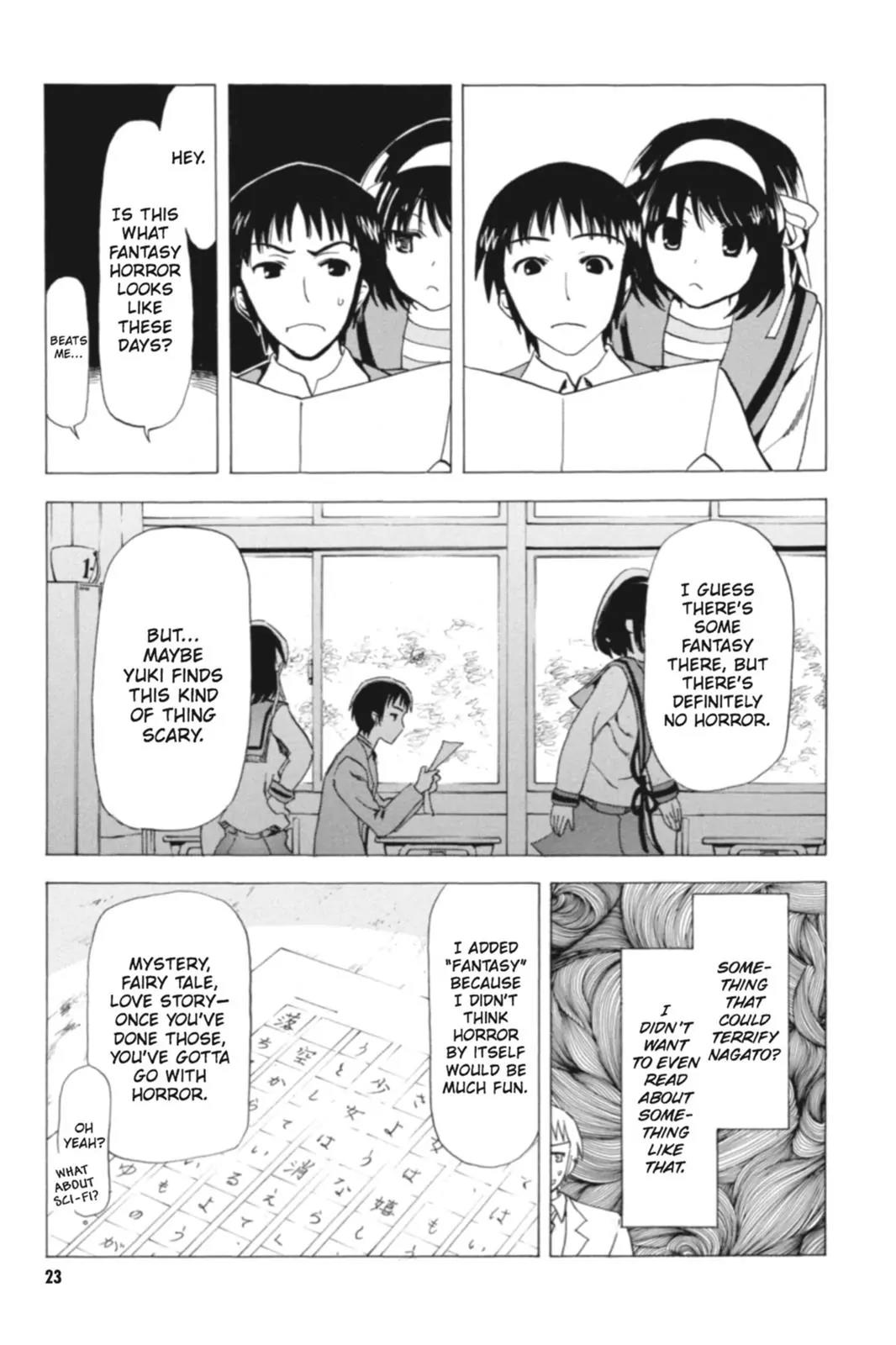 Suzumiya Haruhi no Yuuutsu Chapter 65 page 25 - Chapter 65: Editor in Chief★Full Speed Ahead! III