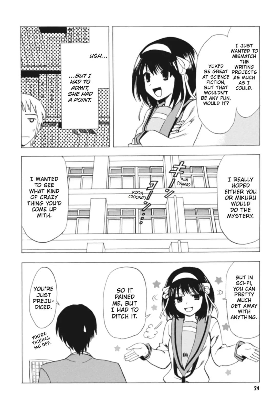 Suzumiya Haruhi no Yuuutsu Chapter 65 page 26 - Chapter 65: Editor in Chief★Full Speed Ahead! III