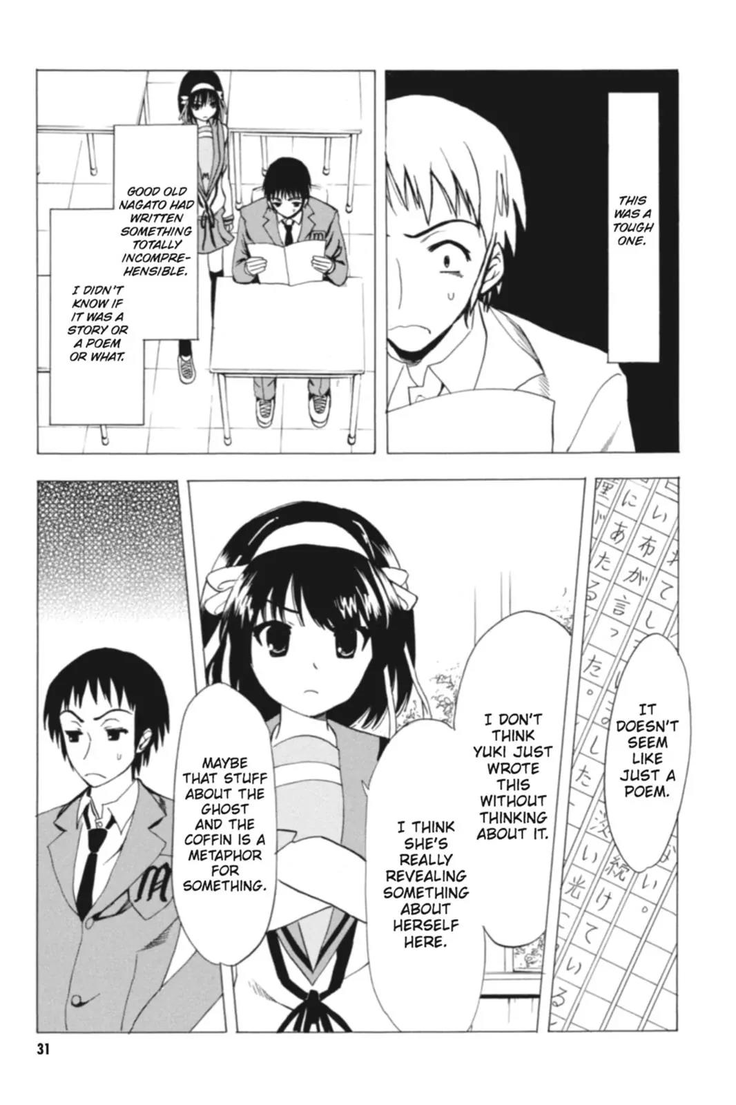 Suzumiya Haruhi no Yuuutsu Chapter 65 page 33 - Chapter 65: Editor in Chief★Full Speed Ahead! III