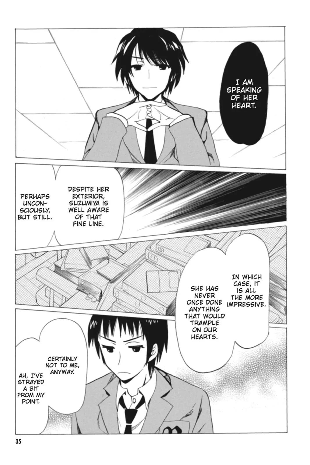 Suzumiya Haruhi no Yuuutsu Chapter 65 page 37 - Chapter 65: Editor in Chief★Full Speed Ahead! III