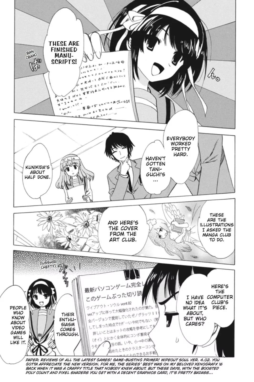 Suzumiya Haruhi no Yuuutsu Chapter 66 page 21 - Chapter 66: Editor in Chief★Full Speed Ahead! IV