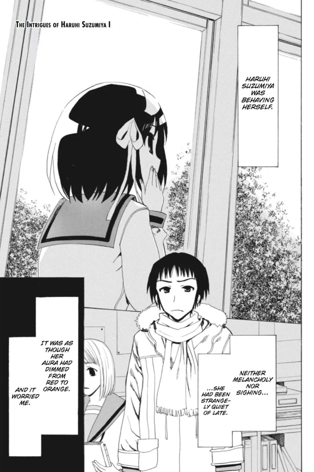 Suzumiya Haruhi no Yuuutsu Chapter 69 page 1 - Chapter 69: The Intrigues of Haruhi Suzumiya I
