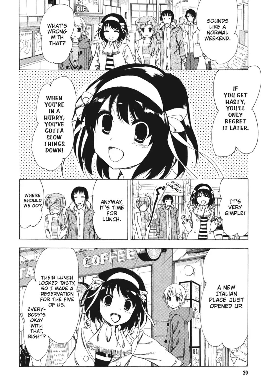Suzumiya Haruhi no Yuuutsu Chapter 75 page 22 - Chapter 75: The Intrigues of Haruhi Suzumiya VII