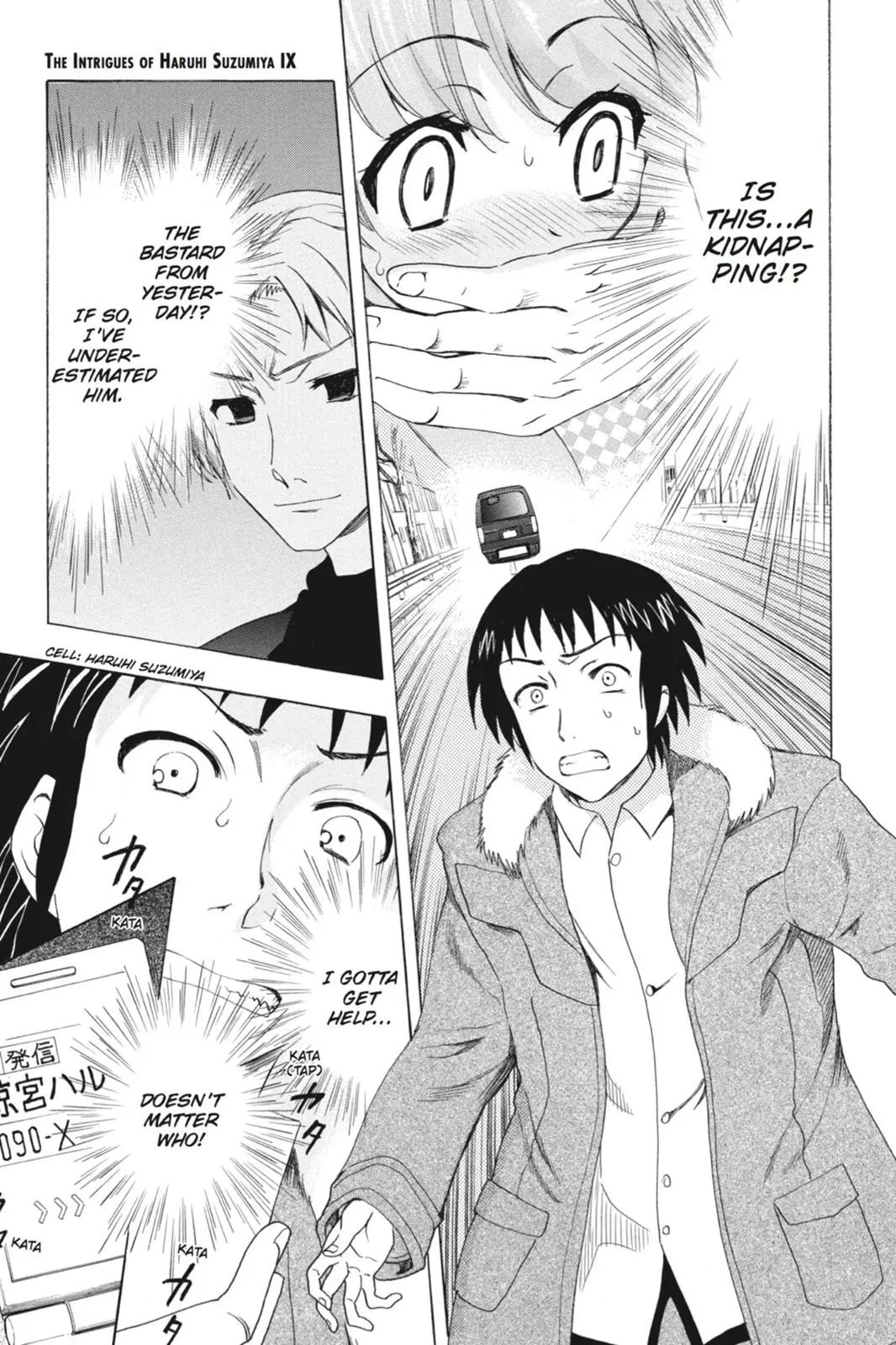 Suzumiya Haruhi no Yuuutsu Chapter 77 page 1 - Chapter 77: The Intrigues of Haruhi Suzumiya IX