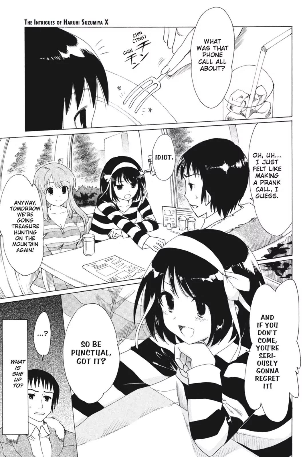Suzumiya Haruhi no Yuuutsu Chapter 78 page 1 - Chapter 78: The Intrigues of Haruhi Suzumiya X