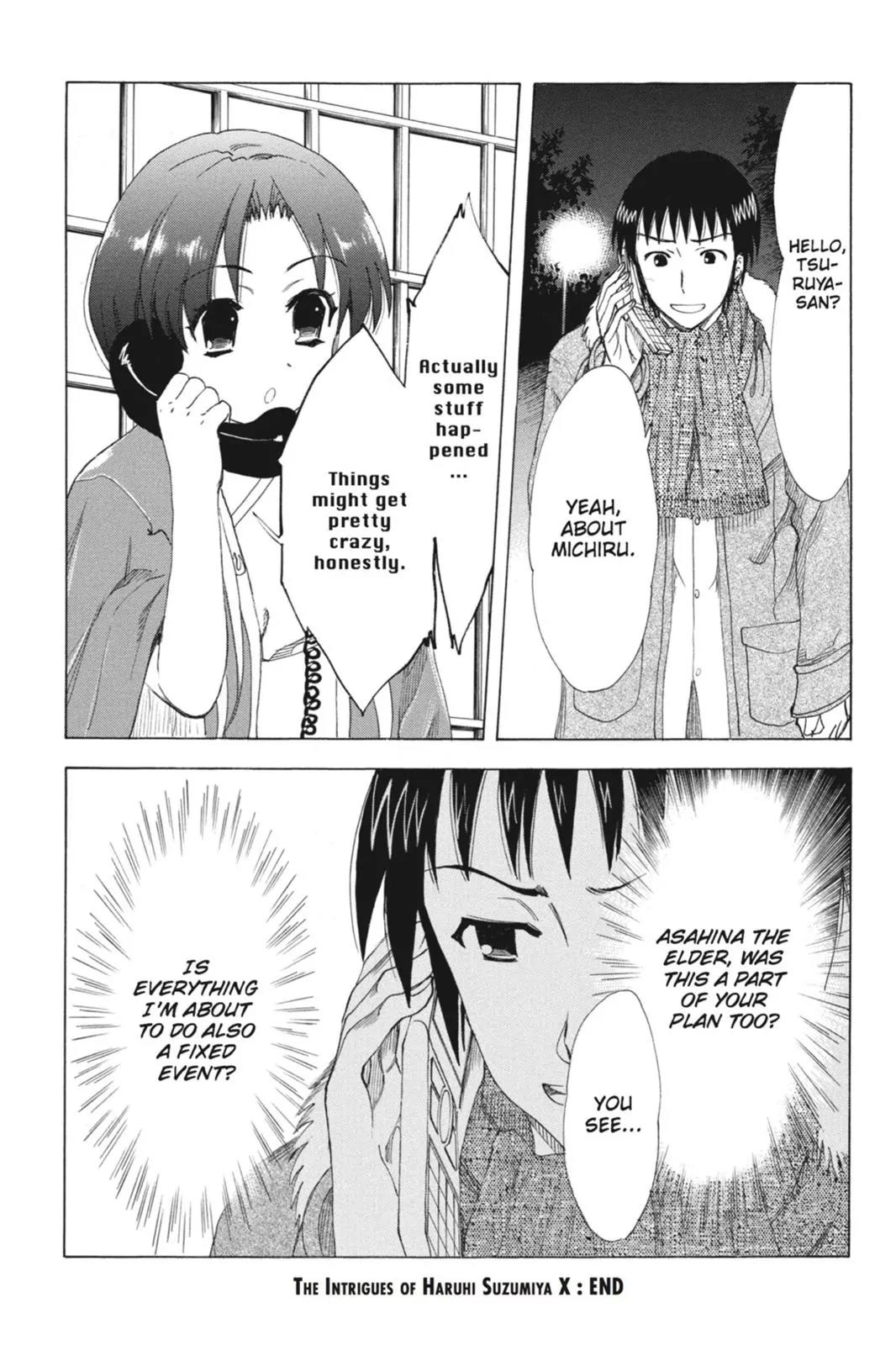 Suzumiya Haruhi no Yuuutsu Chapter 78 page 34 - Chapter 78: The Intrigues of Haruhi Suzumiya X