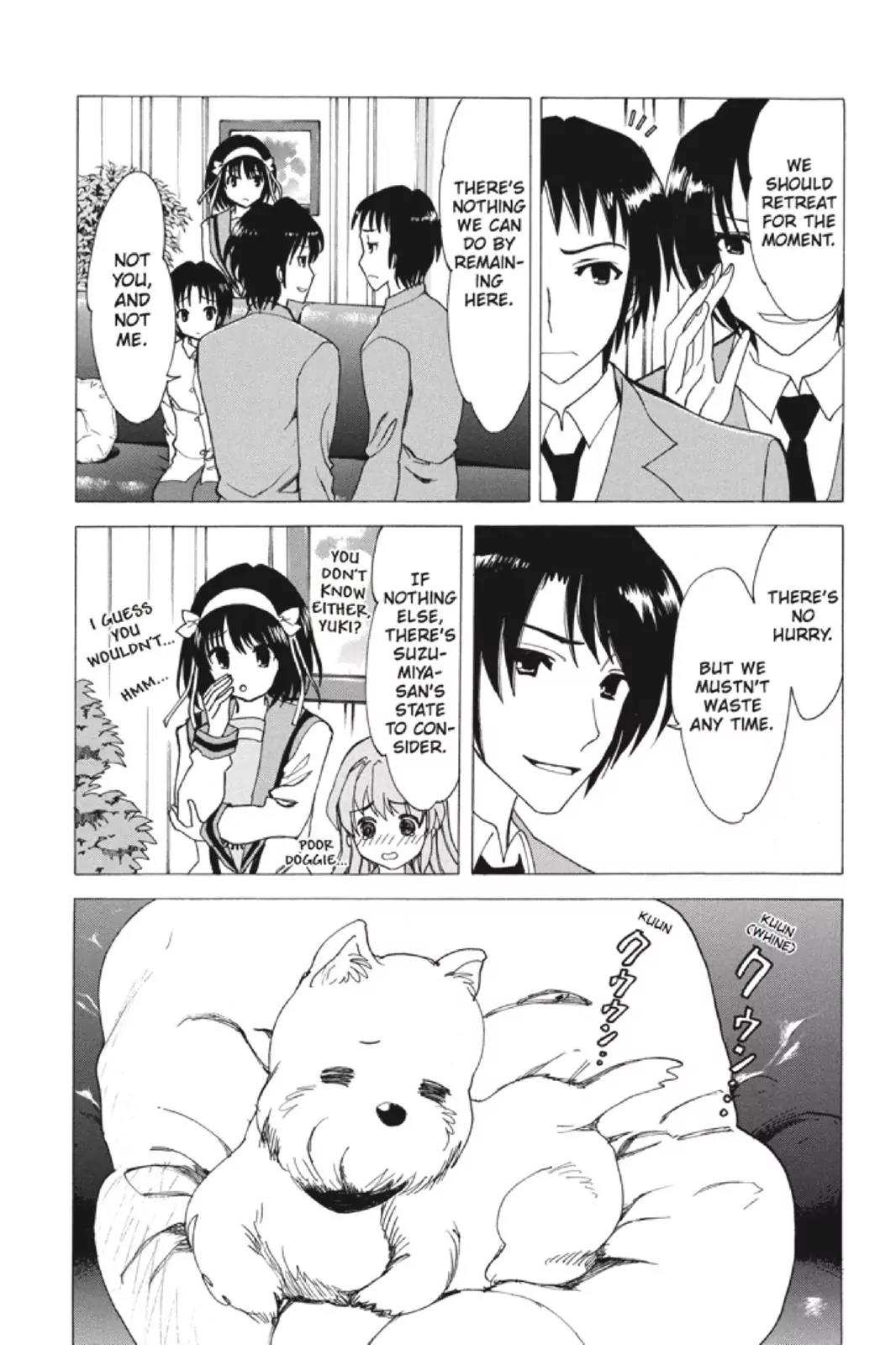 Suzumiya Haruhi no Yuuutsu Chapter 81 page 22 - Chapter 81: Wandering Shadow II