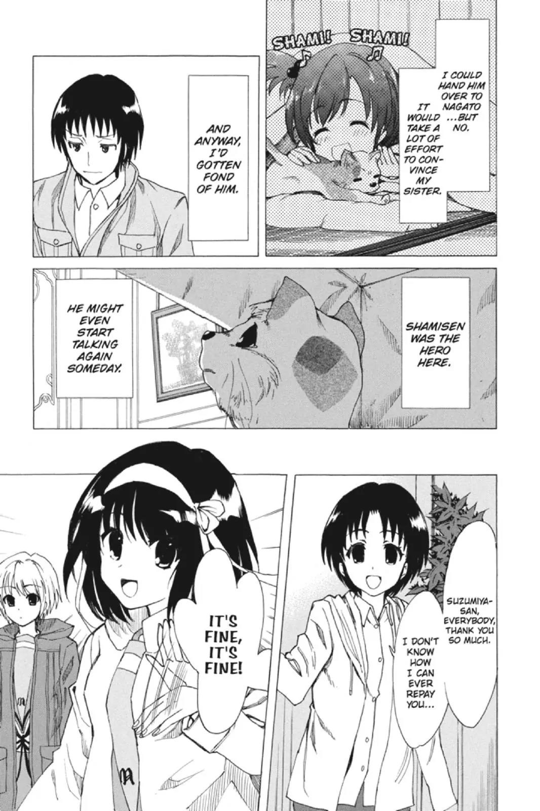 Suzumiya Haruhi no Yuuutsu Chapter 82 page 19 - Chapter 82: Wandering Shadow III