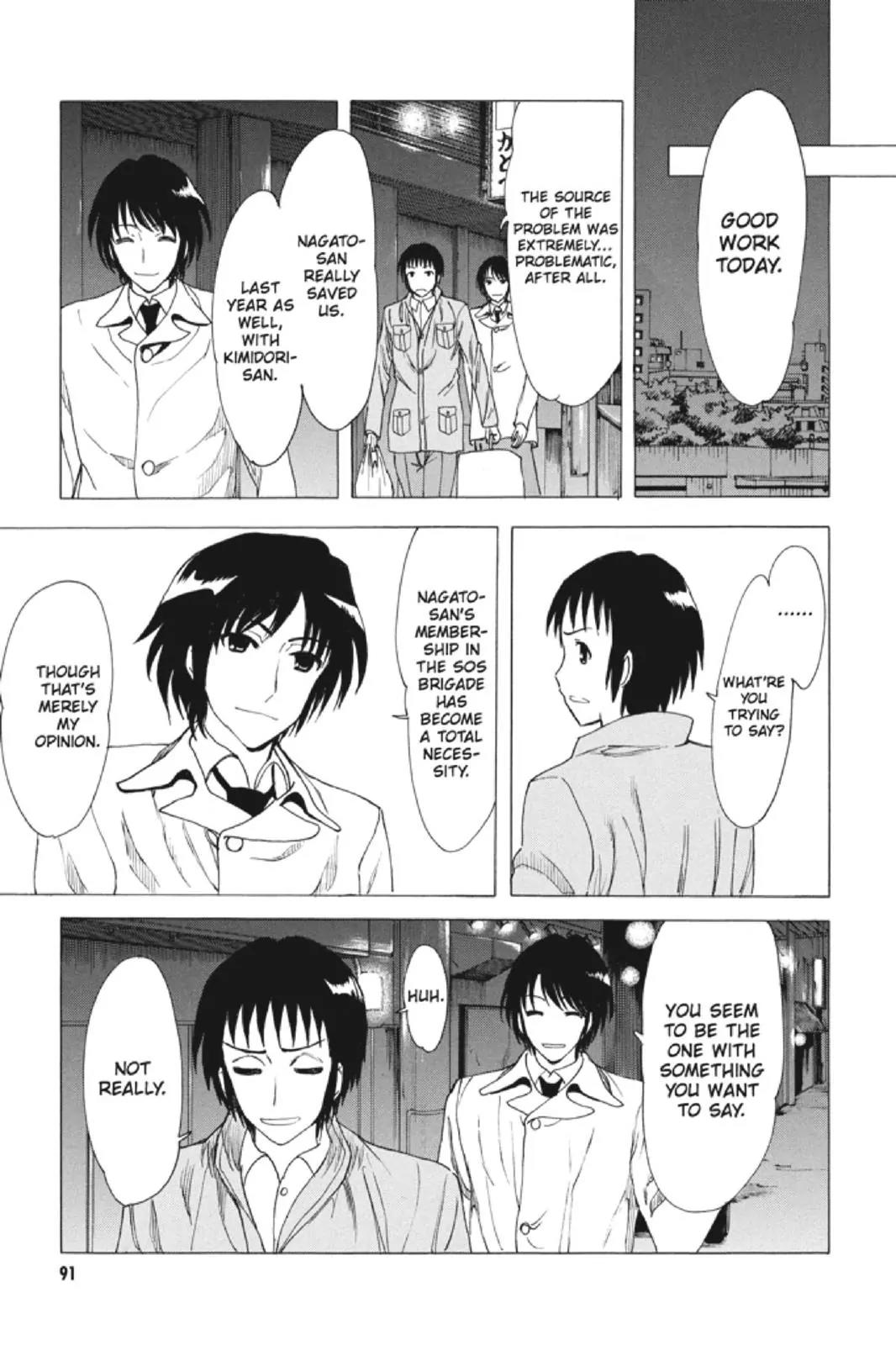 Suzumiya Haruhi no Yuuutsu Chapter 82 page 21 - Chapter 82: Wandering Shadow III