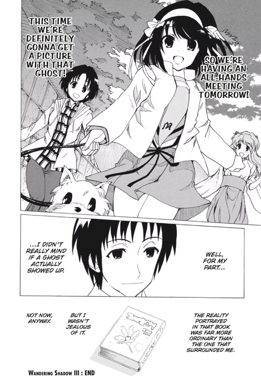 Suzumiya Haruhi no Yuuutsu Chapter 82 page 32 - Chapter 82: Wandering Shadow III