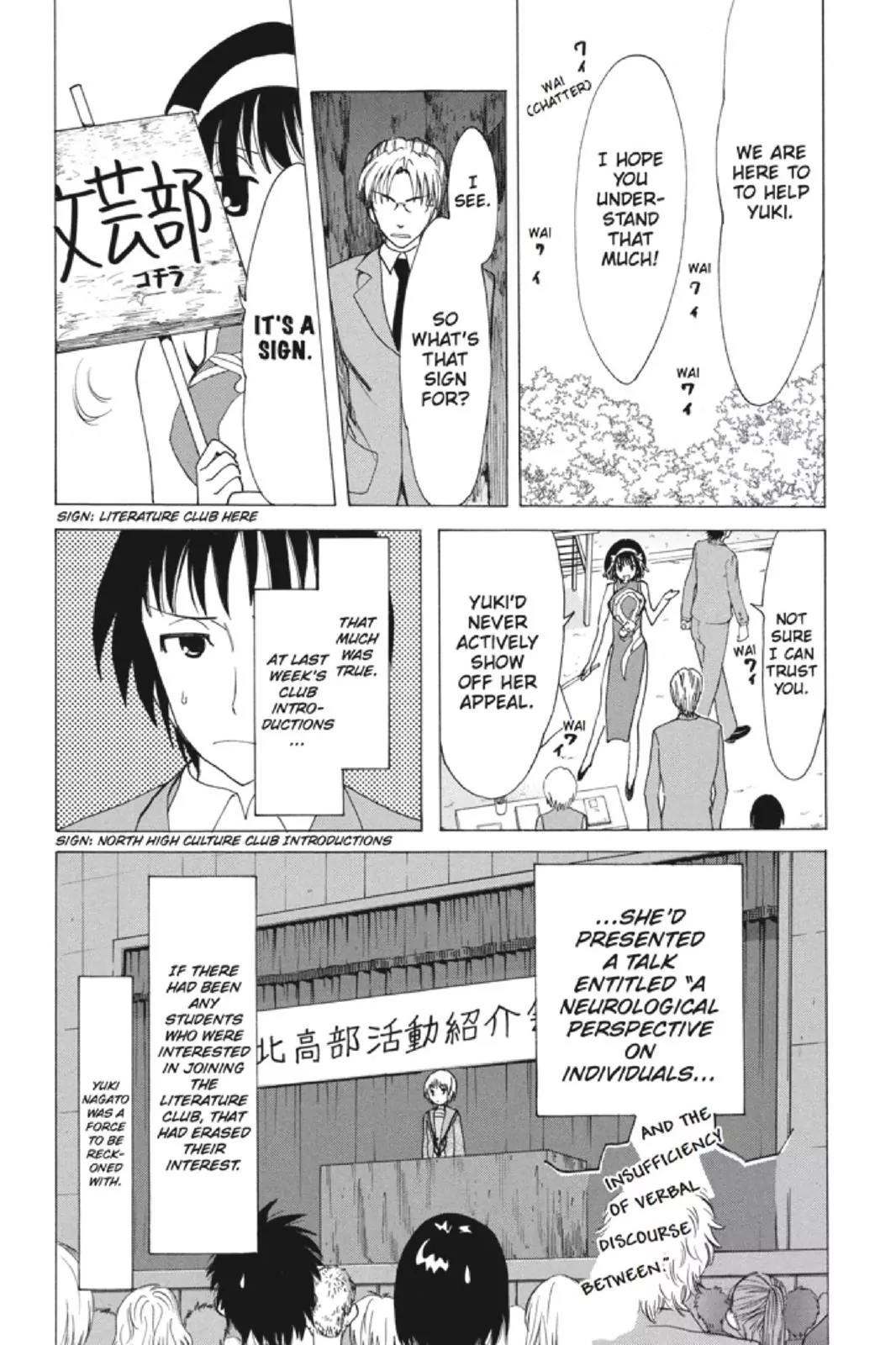 Suzumiya Haruhi no Yuuutsu Chapter 83 page 15 - Chapter 83: The Dissociation of Haruhi Suzumiya I