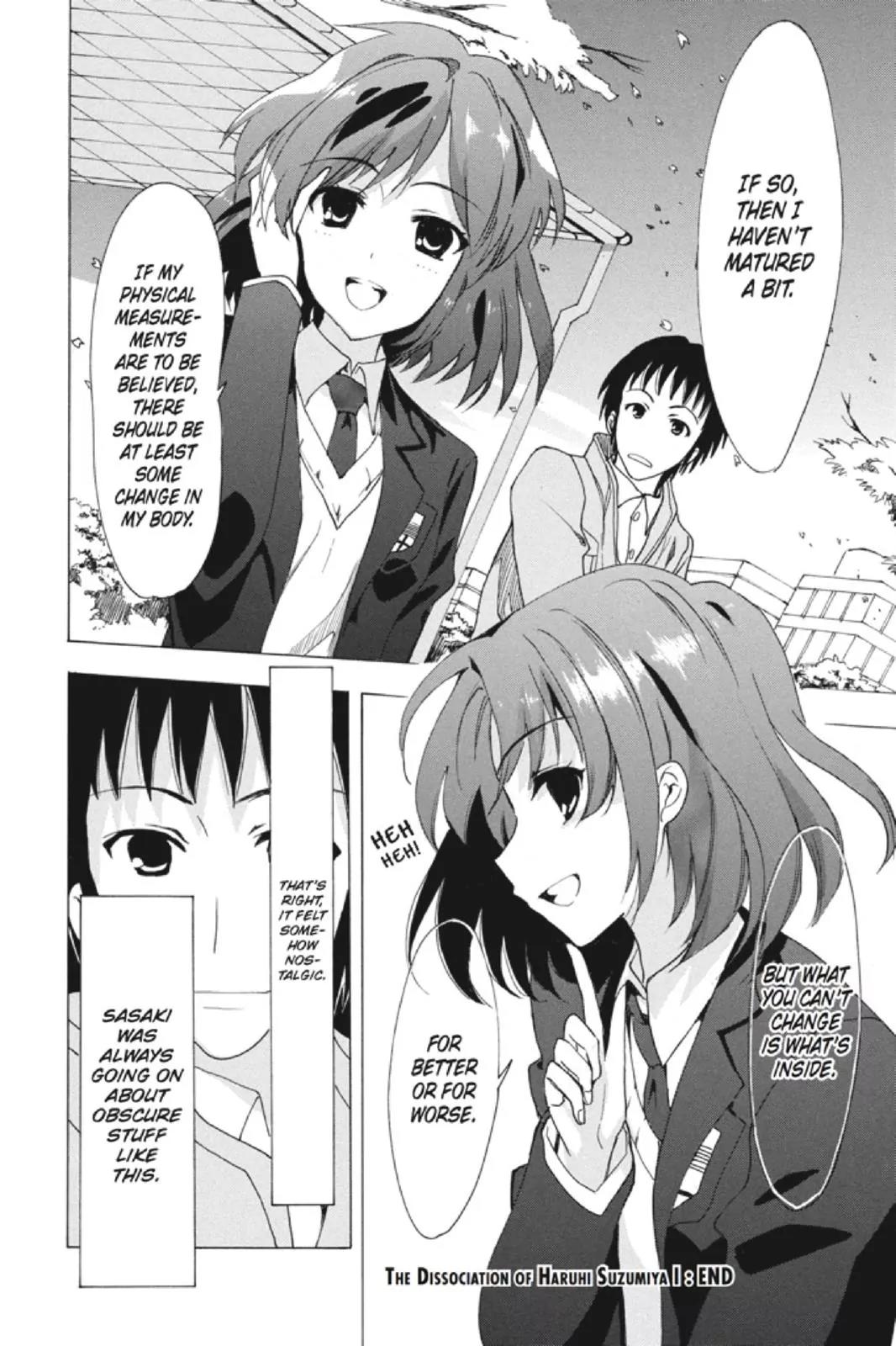 Suzumiya Haruhi no Yuuutsu Chapter 83 page 33 - Chapter 83: The Dissociation of Haruhi Suzumiya I
