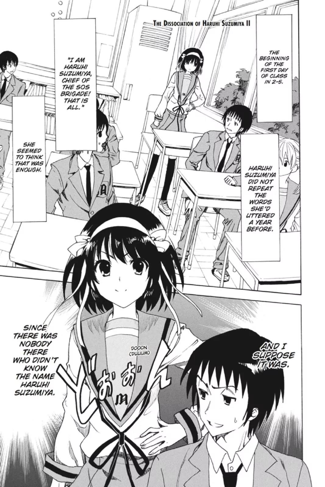 Suzumiya Haruhi no Yuuutsu Chapter 84 page 1 - Chapter 84: The Dissociation of Haruhi Suzumiya II