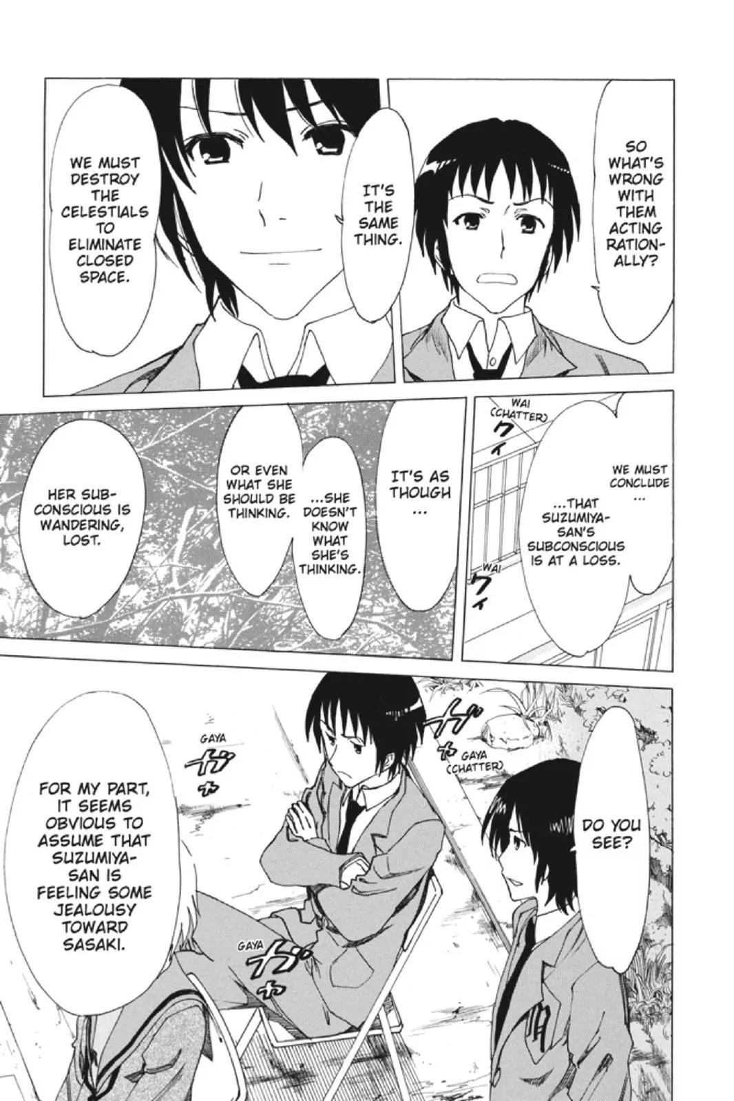 Suzumiya Haruhi no Yuuutsu Chapter 84 page 21 - Chapter 84: The Dissociation of Haruhi Suzumiya II