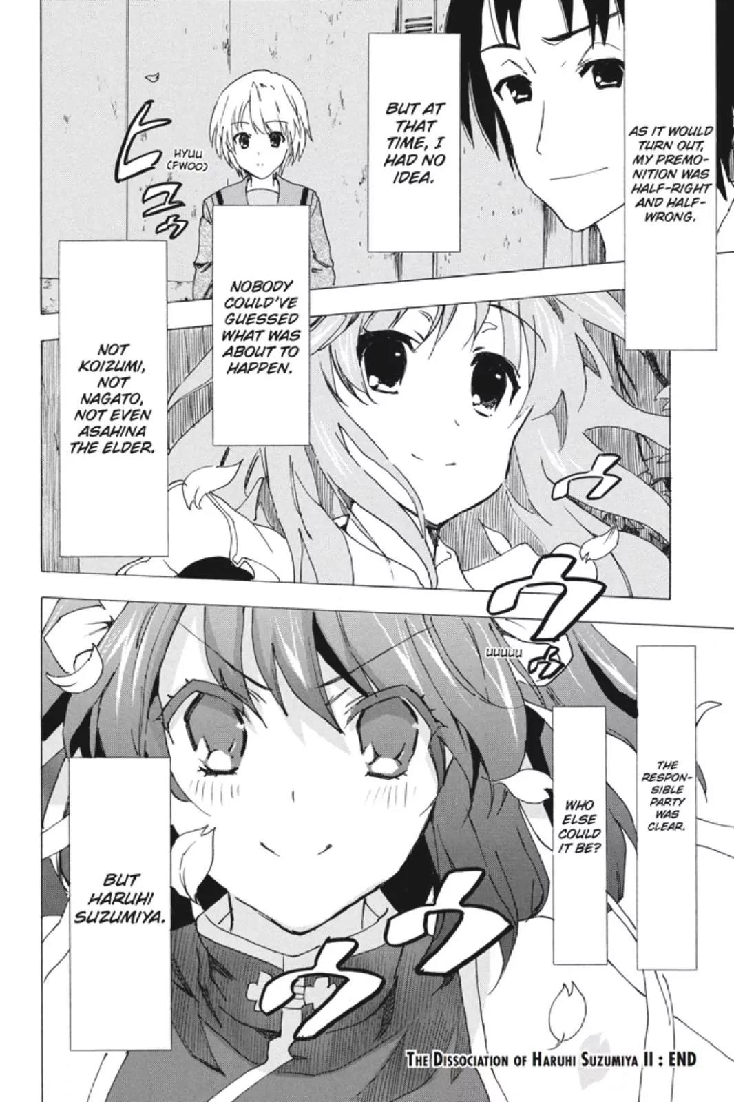 Suzumiya Haruhi no Yuuutsu Chapter 84 page 32 - Chapter 84: The Dissociation of Haruhi Suzumiya II