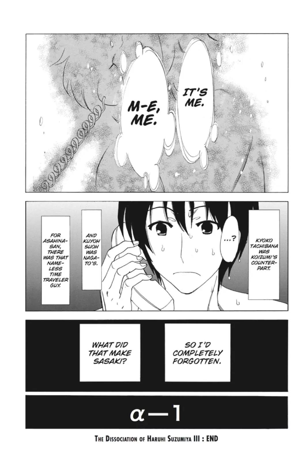 Suzumiya Haruhi no Yuuutsu Chapter 85 page 38 - Chapter 85: The Dissociation of Haruhi Suzumiya III