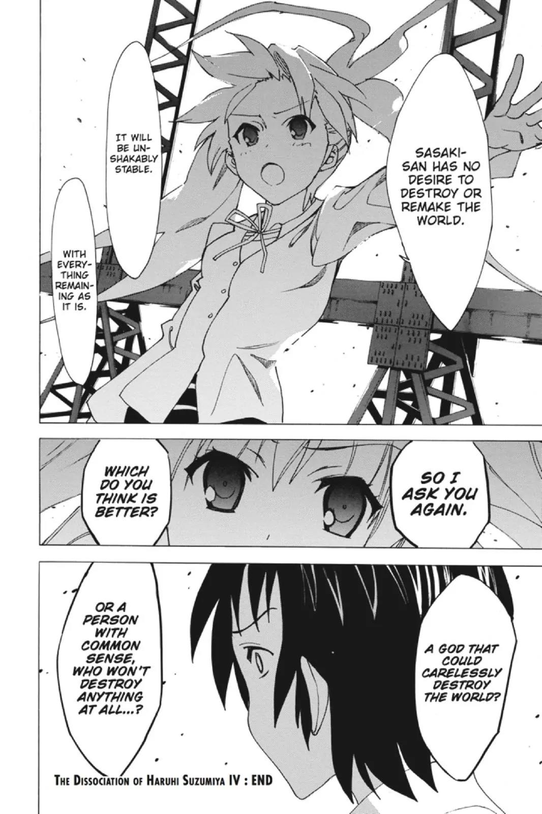 Suzumiya Haruhi no Yuuutsu Chapter 86 page 34 - Chapter 86: The Dissociation of Haruhi Suzumiya IV