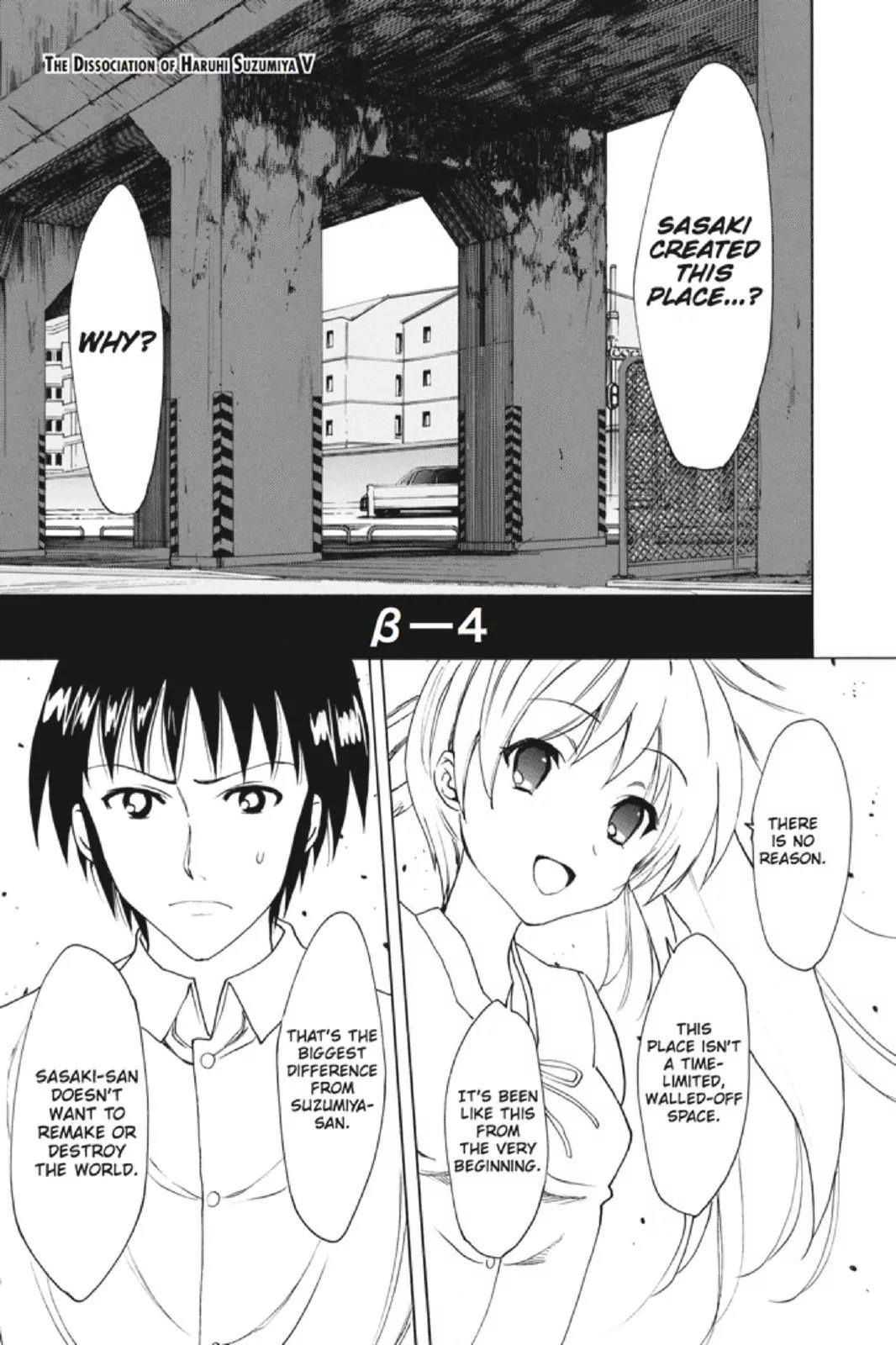 Suzumiya Haruhi no Yuuutsu Chapter 87 page 1 - Chapter 87: The Dissociation of Haruhi Suzumiya V