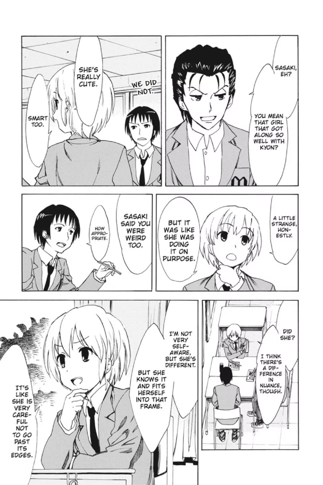 Suzumiya Haruhi no Yuuutsu Chapter 88 page 17 - Chapter 88: The Dissociation of Haruhi Suzumiya VI