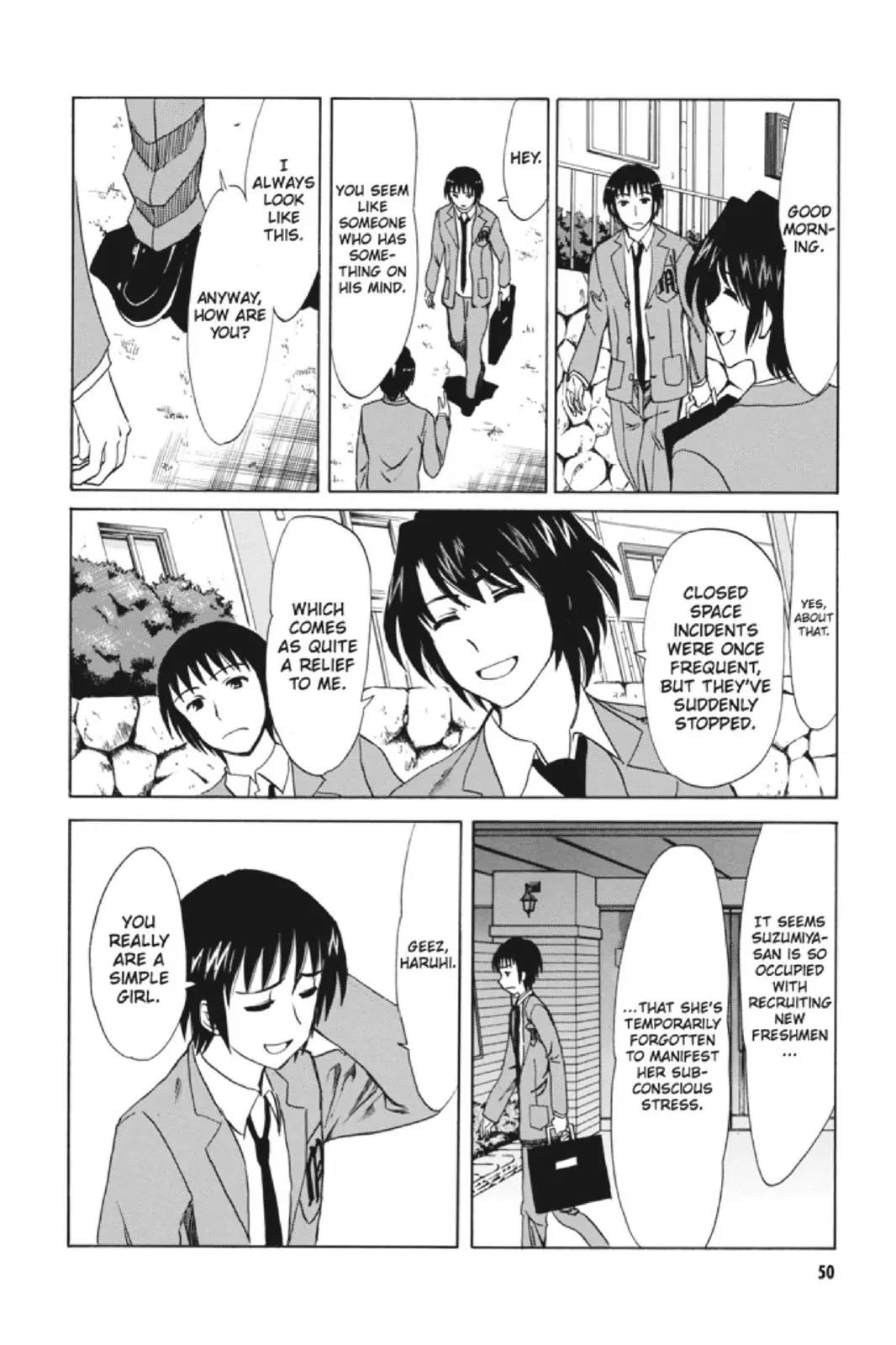 Suzumiya Haruhi no Yuuutsu Chapter 91 page 10 - Chapter 91: The Surprise of Haruhi Suzumiya III