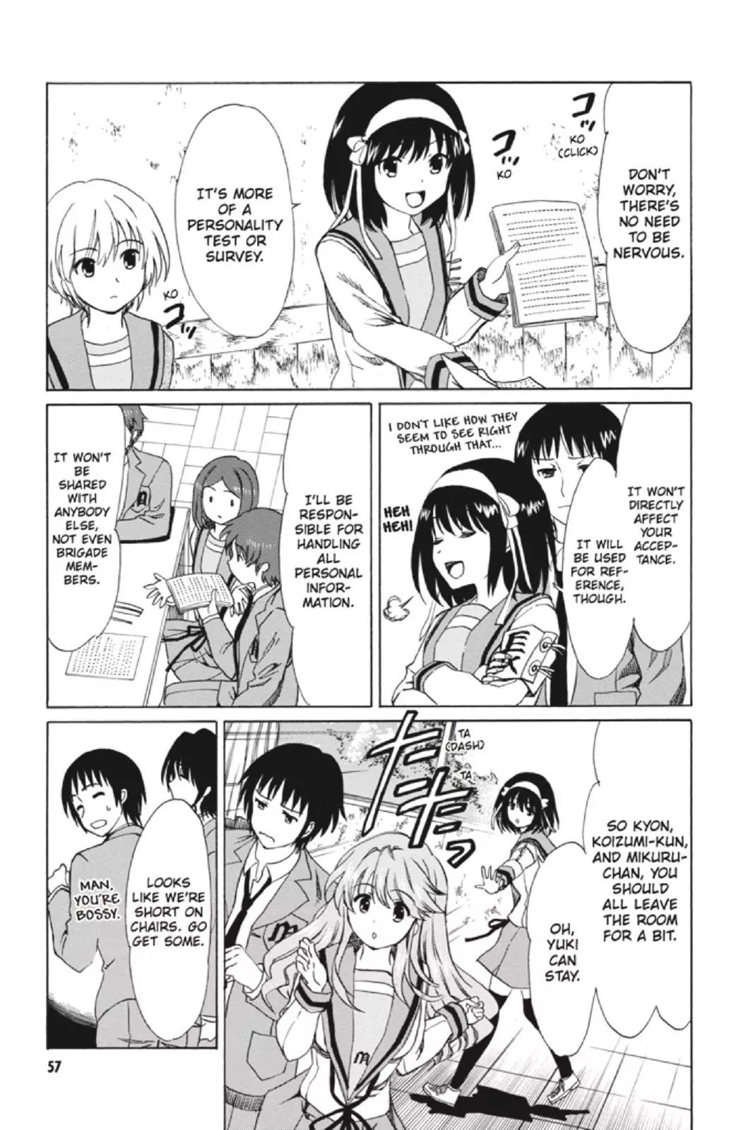 Suzumiya Haruhi no Yuuutsu Chapter 91 page 17 - Chapter 91: The Surprise of Haruhi Suzumiya III