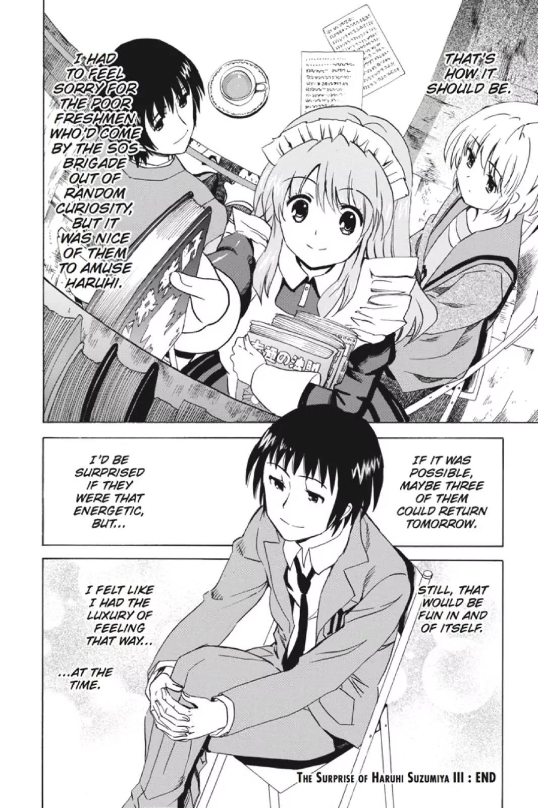 Suzumiya Haruhi no Yuuutsu Chapter 91 page 32 - Chapter 91: The Surprise of Haruhi Suzumiya III
