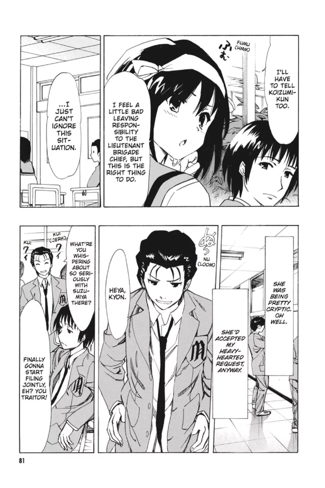 Suzumiya Haruhi no Yuuutsu Chapter 92 page 7 - Chapter 92: The Surprise of Haruhi Suzumiya IV