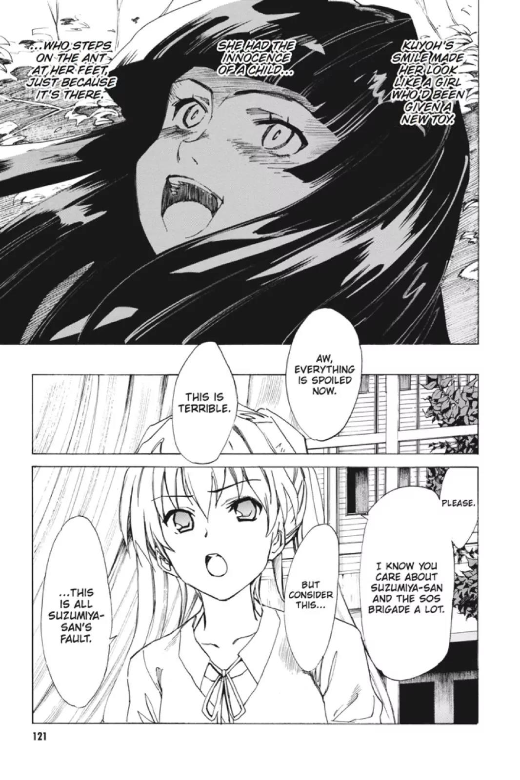 Suzumiya Haruhi no Yuuutsu Chapter 93 page 15 - Chapter 93: The Surprise of Haruhi Suzumiya V