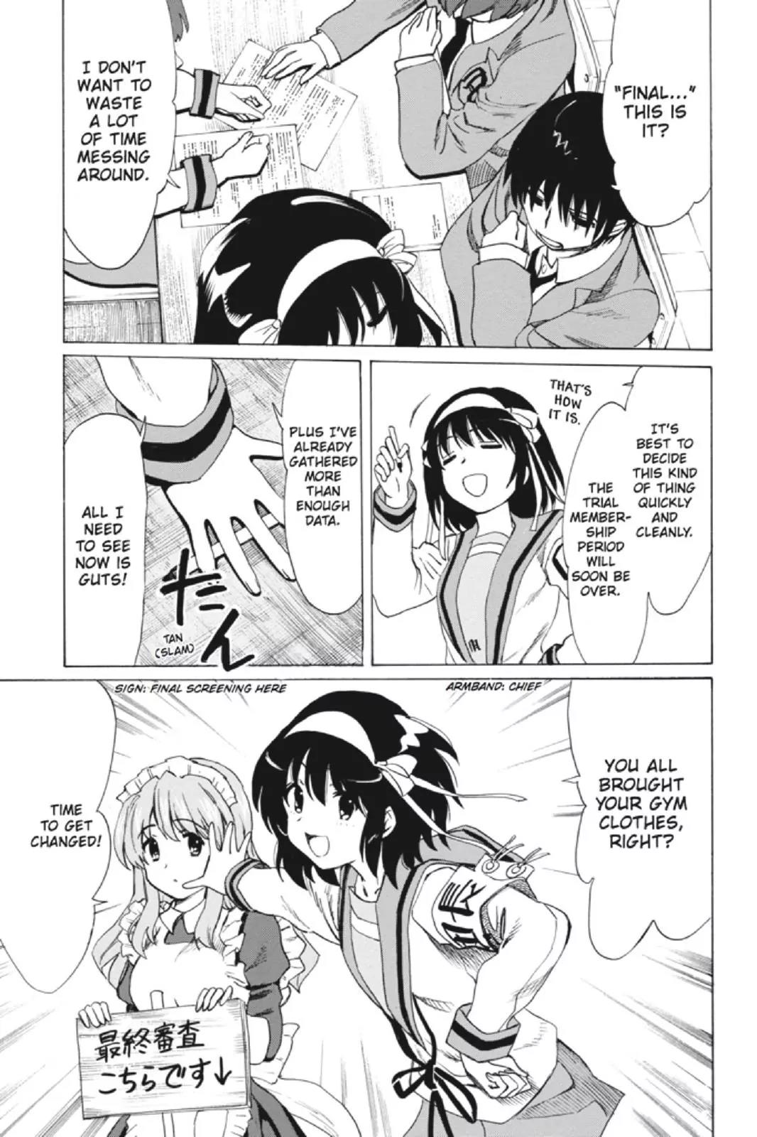 Suzumiya Haruhi no Yuuutsu Chapter 94 page 21 - Chapter 94: The Surprise of Haruhi Suzumiya VI