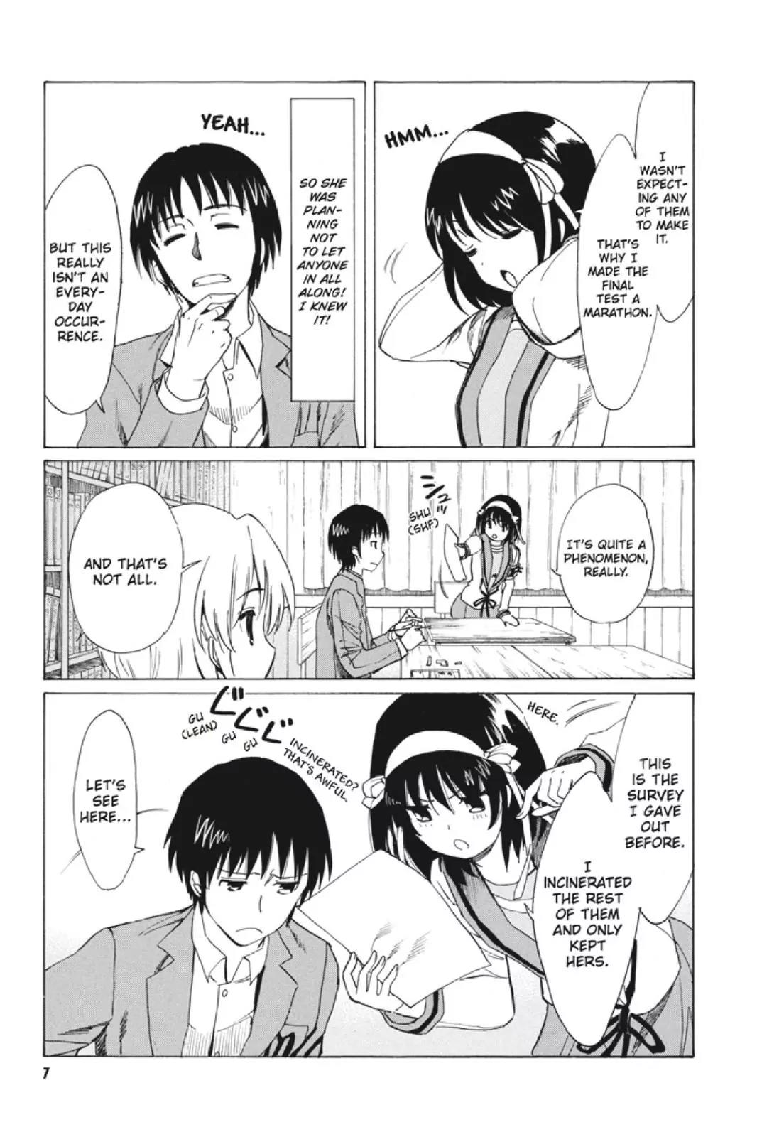 Suzumiya Haruhi no Yuuutsu Chapter 95 page 8 - Chapter 95: The Surprise of Haruhi Suzumiya VII