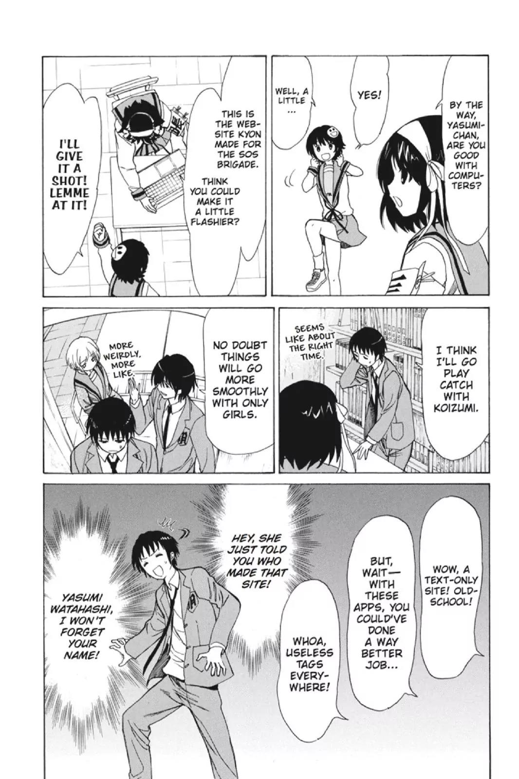 Suzumiya Haruhi no Yuuutsu Chapter 96 page 14 - Chapter 96: The Surprise of Haruhi Suzumiya VIII