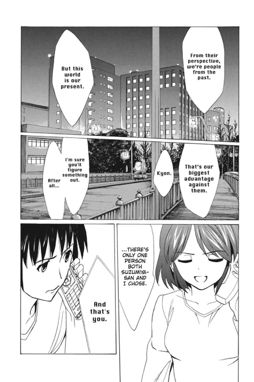 Suzumiya Haruhi no Yuuutsu Chapter 97 page 16 - Chapter 97: The Surprise of Haruhi Suzumiya IX