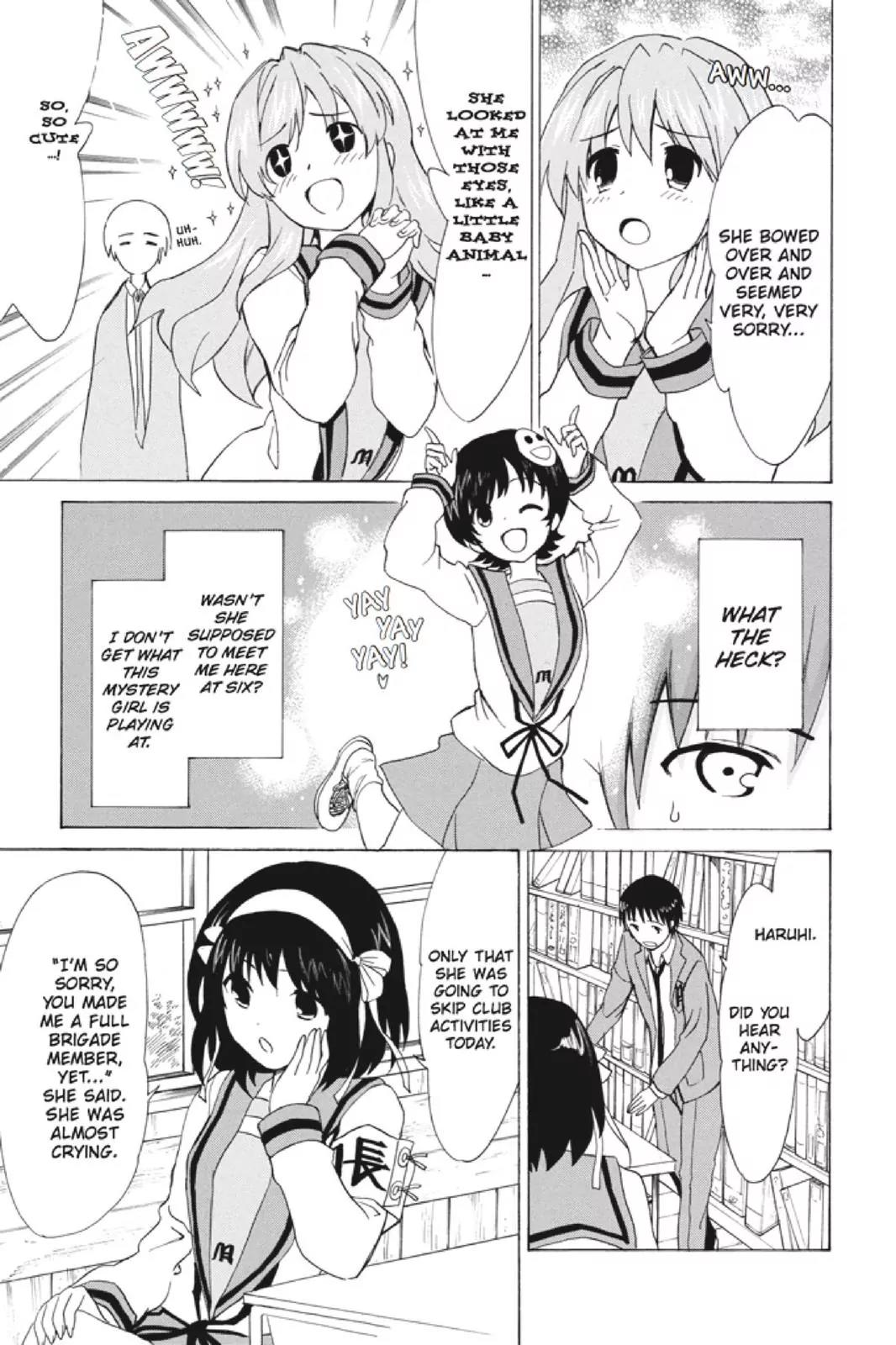 Suzumiya Haruhi no Yuuutsu Chapter 97 page 27 - Chapter 97: The Surprise of Haruhi Suzumiya IX