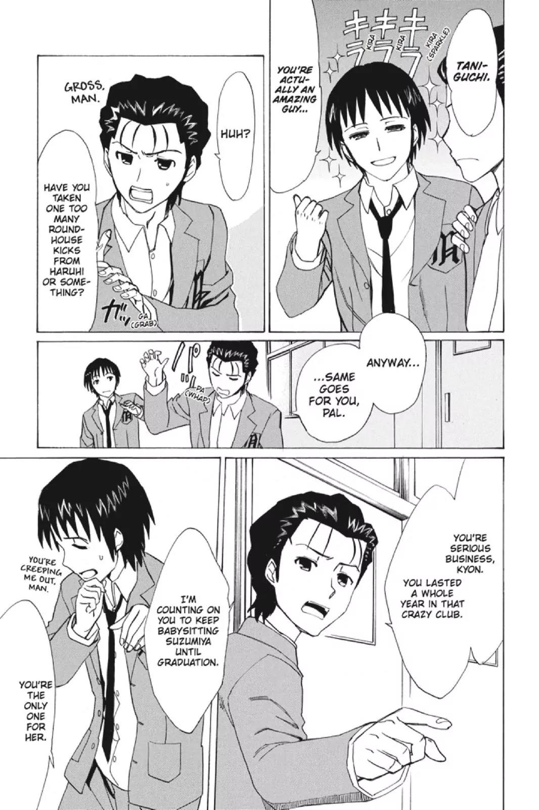 Suzumiya Haruhi no Yuuutsu Chapter 97 page 9 - Chapter 97: The Surprise of Haruhi Suzumiya IX