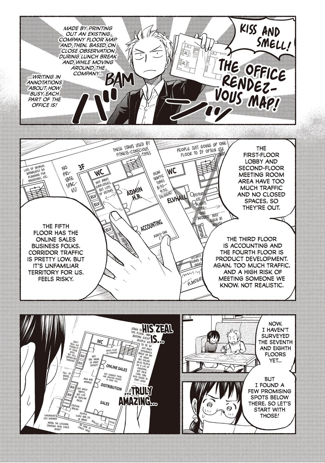 Sweat and Soap Chapter 34.5 page 5 - Chapter 34.5: Morning Guest Installment: The Office Rendezvous Map + Side Story: The First Sweet Smell