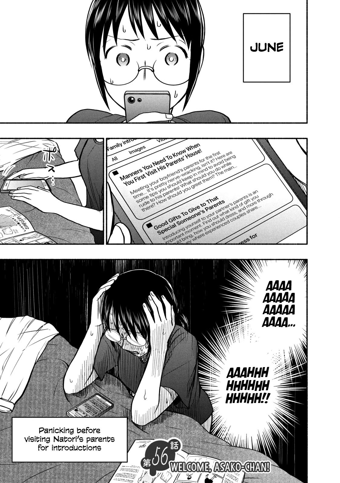 Sweat and Soap Chapter 56 page 1 - Chapter 56: Welcome, Asako-chan!