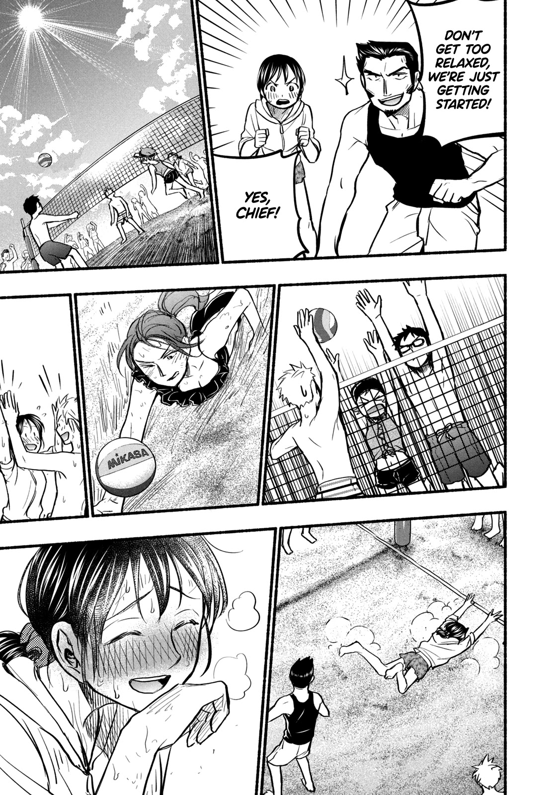Sweat and Soap Chapter 68 page 13 - Chapter 68: Flaming Hot Beach Volleyball!