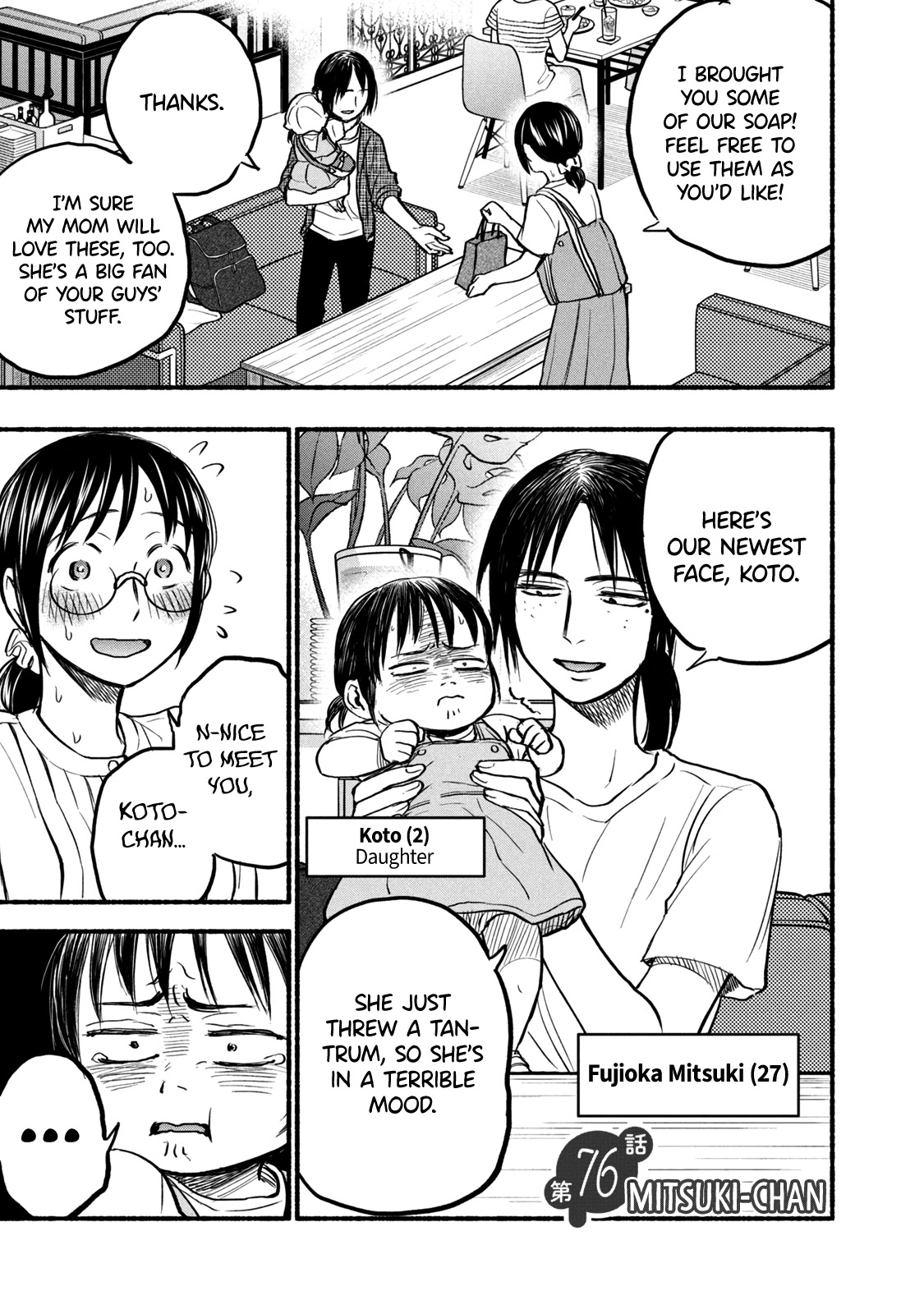 Sweat and Soap Chapter 76 page 1 - Chapter 76: Mitsuki-chan