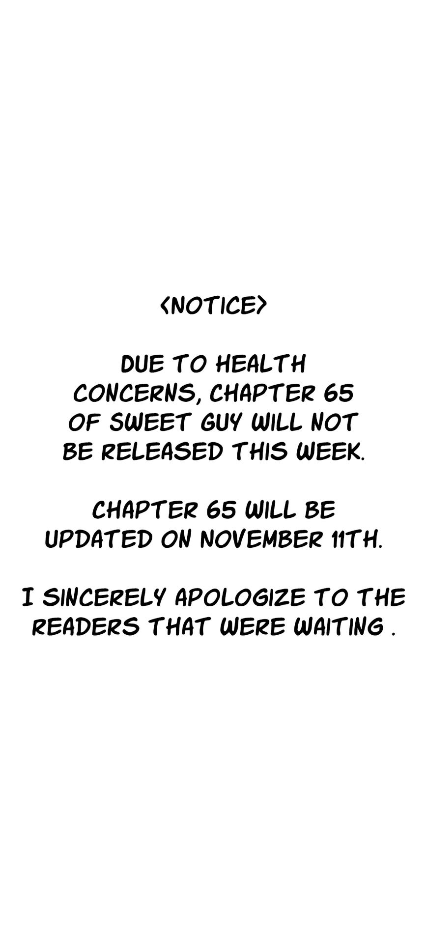 Sweet Guy Chapter 64.5 page 1 - Chapter 64.5