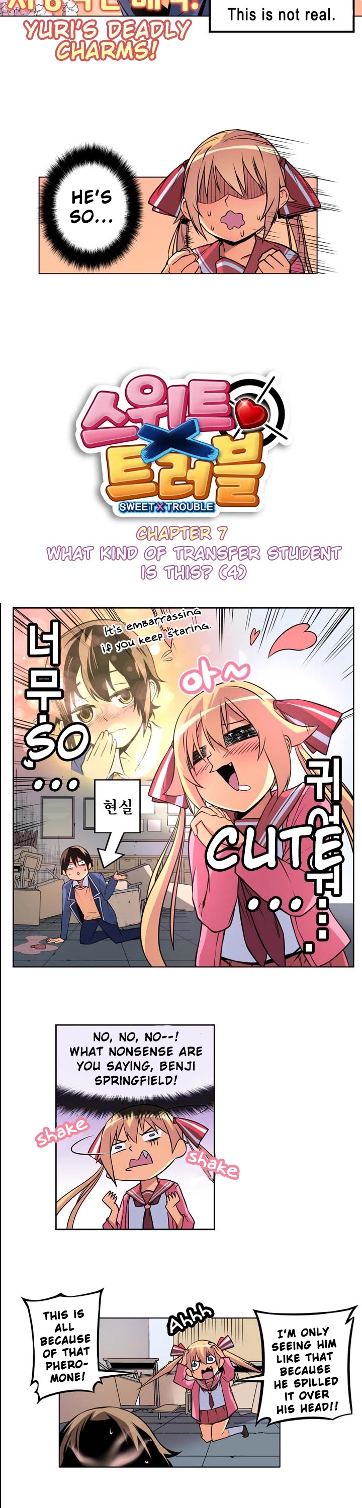 Sweet X Trouble Chapter 7 page 2 - Chapter 7: What Kind Of Transfer Student Is This? (4)