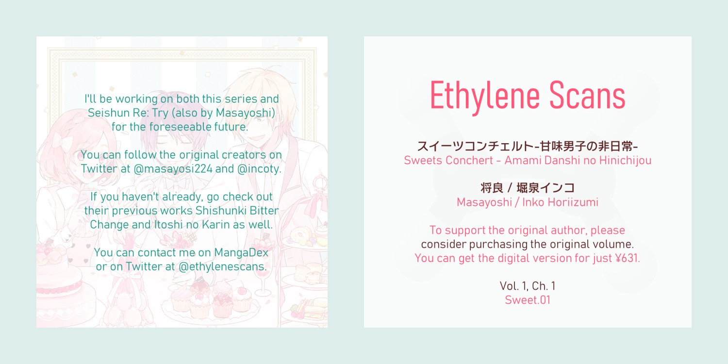 Sweets Conchert - Amami Danshi no Hinichijou Chapter 1 page 16 - Chapter 1: Sweet.01