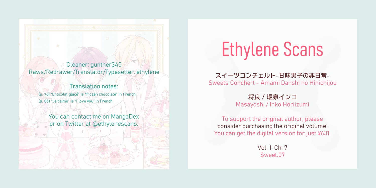 Sweets Conchert - Amami Danshi no Hinichijou Chapter 7 page 15 - Chapter 7: Sweet.07