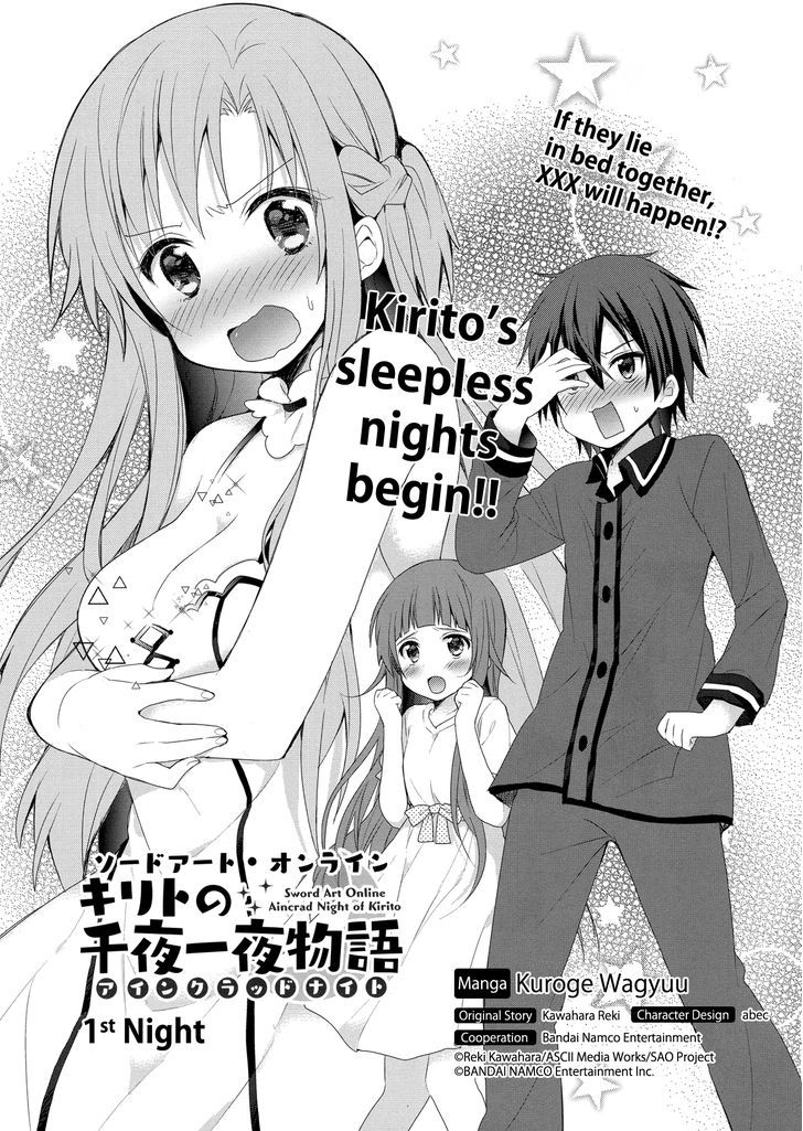 Sword Art Online - Aincrad Night of Kirito Chapter 1 page 1 - Chapter 1 : 1st Night
